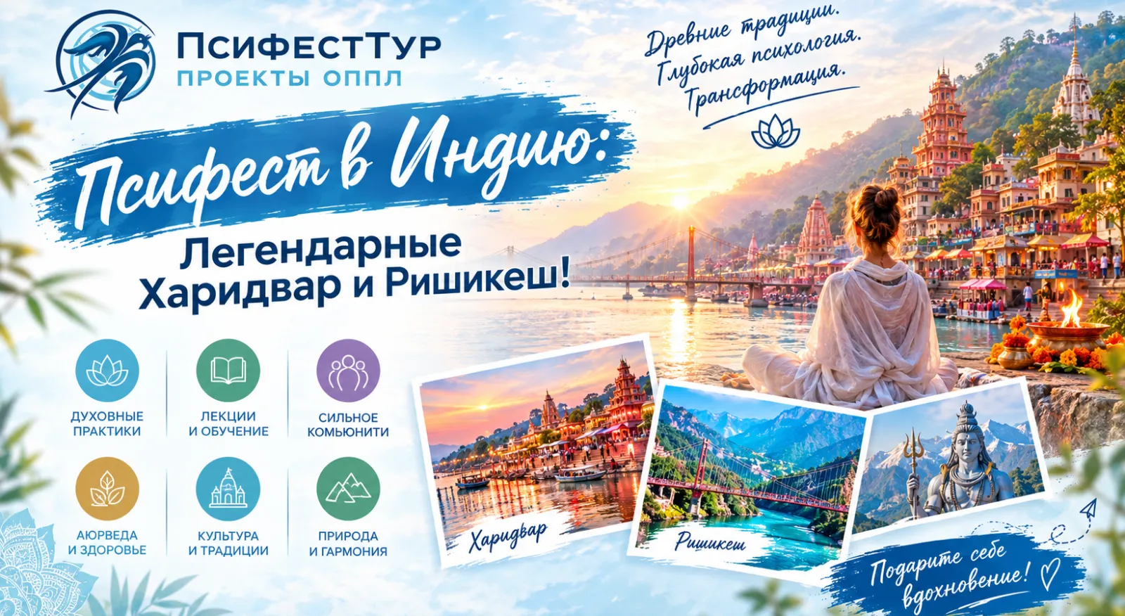 Псифест в Индию: Легендарные Харидвар и Ришикеш!