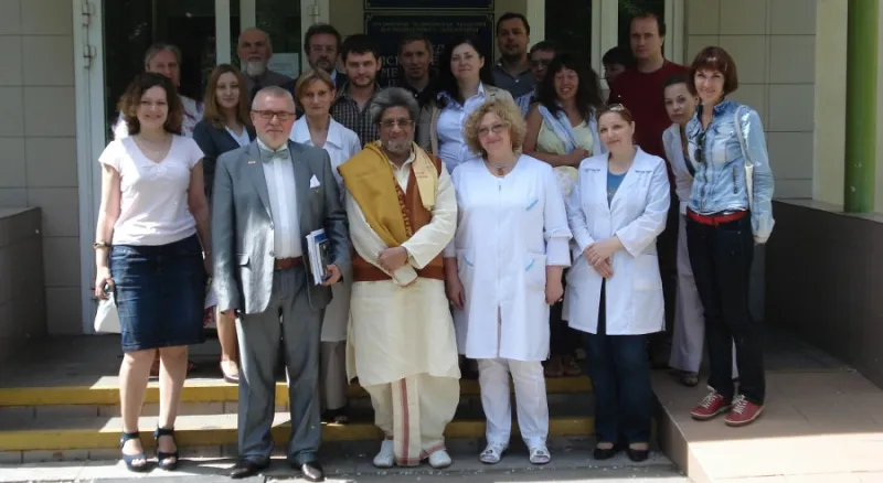 Пранав Пандья Макаров В.В. и участники встречи