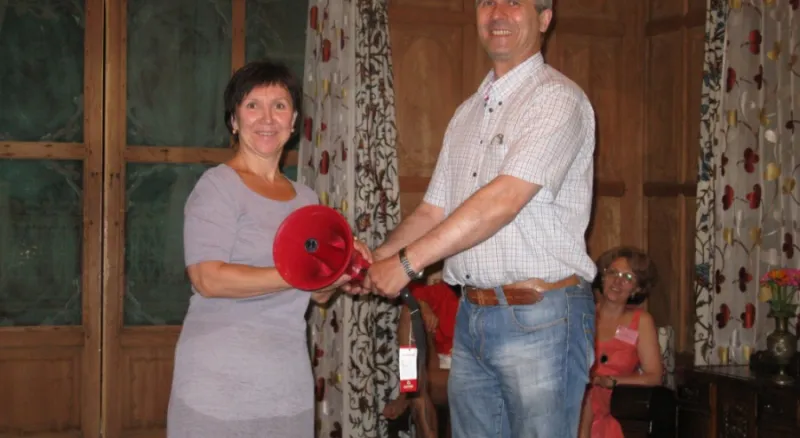 Передача дежурства С. Рудным Л. Чепенко