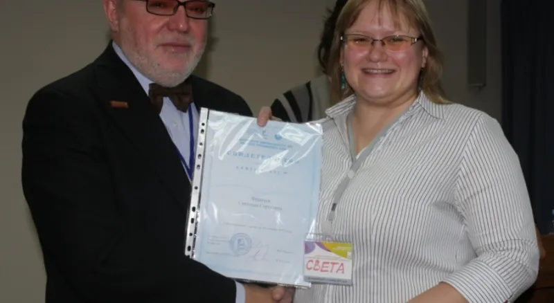 Вручение Свидетельства члена ОППЛ