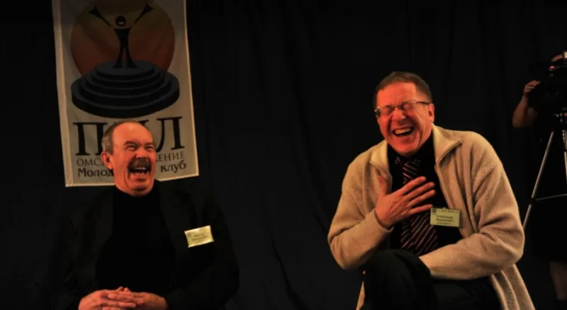 12 Омский Декадник, ДВОЙНОЙ ПОРТРЕТ, проф. А.Ф. Бондаренко (Киев) и В.А. Кубасов (Новокузнецк)