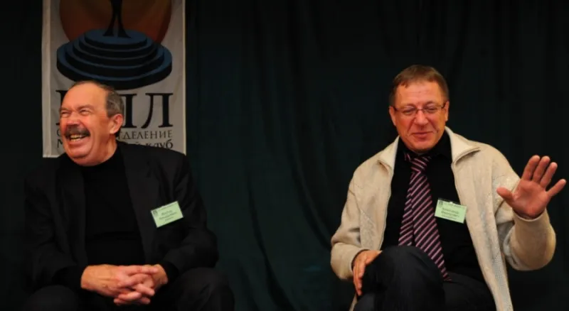 12 Омский Декадник, ДВОЙНОЙ ПОРТРЕТ, проф. А.Ф. Бондаренко (Киев) и В.А. Кубасов (Новокузнецк) (6)