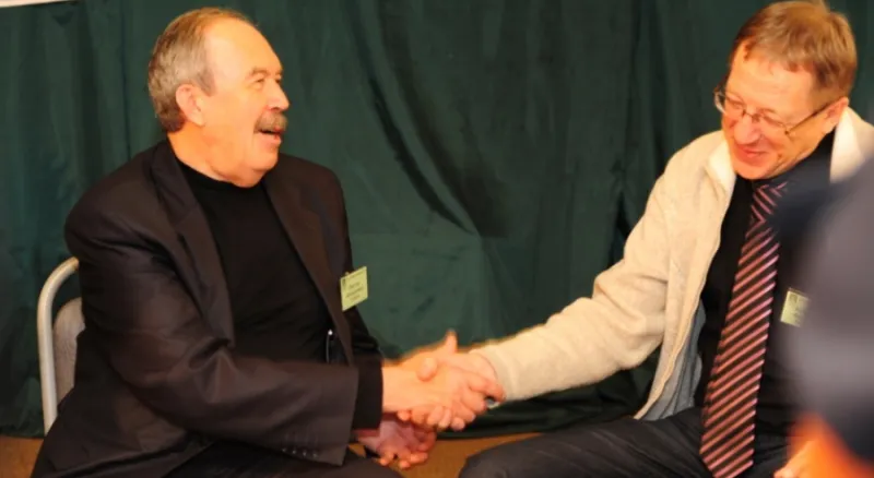 12 Омский Декадник, ДВОЙНОЙ ПОРТРЕТ, проф. А.Ф. Бондаренко (Киев) и В.А. Кубасов (Новокузнецк) (8)