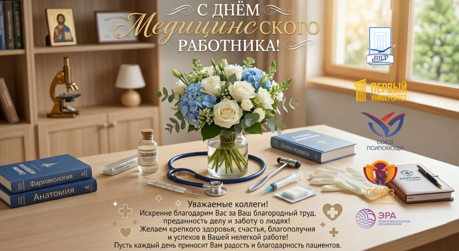 Поздравление коллег с Днём медицинского работника